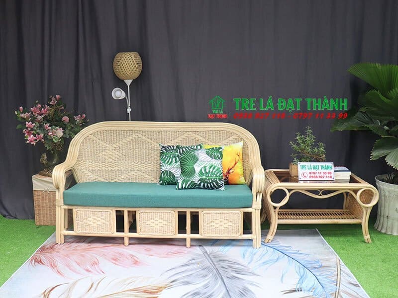 Bàn Ghế Song Mây - BGSM014